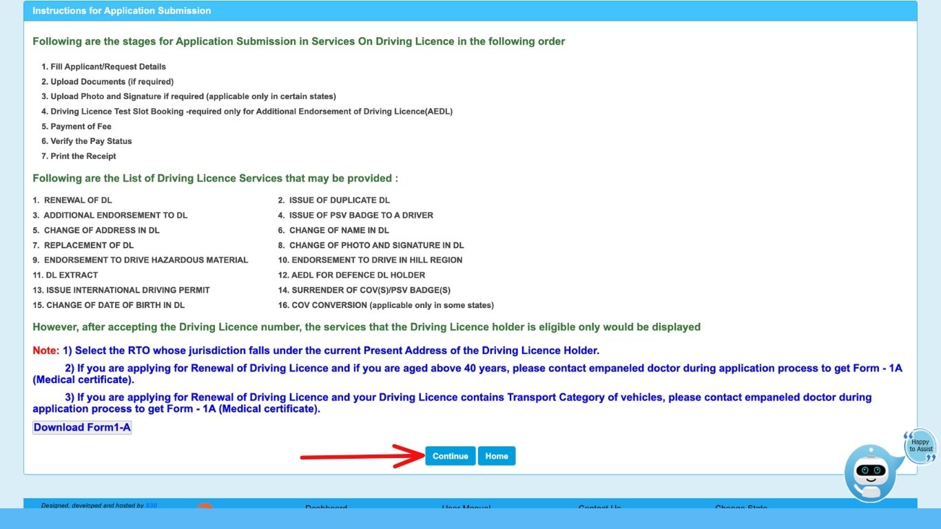online driving licence renewal